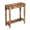 Table Console D'aspect Bois Brun Récupéré à 2 étagères, 31,25" X 11,5" X 34" -GAGNON Quincaillerie 02f6583c6706e8ee8e4f7899f181c24bdbf97112 66074133 001