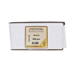 Vis à Bois Traité Brune, #10 X 4" (500 Unités)