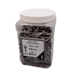 Vis à Tôle à Tête De Couleur Café, #9 x 1-1/2" (500 Unités)