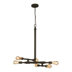 EGLO Luminaire Suspendu Wymer à 6 Lumières