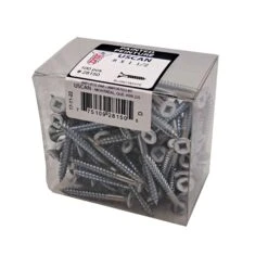 Vis à Bois à Tête Plate De Couleur Blanche, #8 X 1-1/2" (100 Unités)