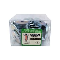 Rondelle De Pare-chocs En Acier Plaqué Zinc, 1/4" (100 Unités)