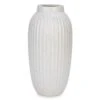 Grand Vase Strié En Céramique Blanc Cassé, 8" X 16" -GAGNON Quincaillerie 0ade1619cd7e7fbaebe30b0b4f779b4c03994816 93547205 001