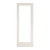 METRIE Porte Française De Style Shaker à 1 Verre Clair Avec Apprêt Blanc, 24'' X 80''