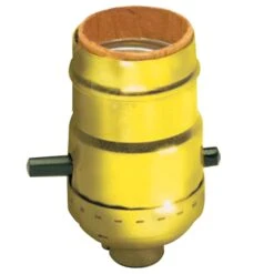 Douille à Culot Moyen Et à Bouton-poussoir, Laiton