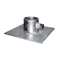 Plaque De Fond De 1/8'' Pour Pieu De Quai, 6" X 6"