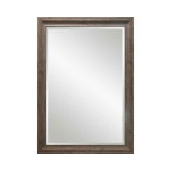 Miroir Rectangulaire De 24" X 36" Avec Encadrement, Gris