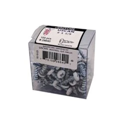 Vis à Particule à Tête Ronde Blanche, #8 x 5/8" (100 Unités)