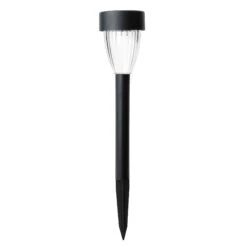 Lampe Solaire Pour Allée En Métal, Noir