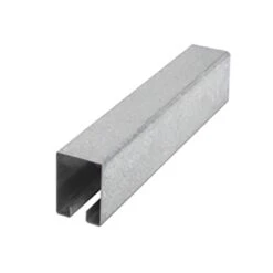 Rail Carré Standard en Acier Galvanisé, 8'