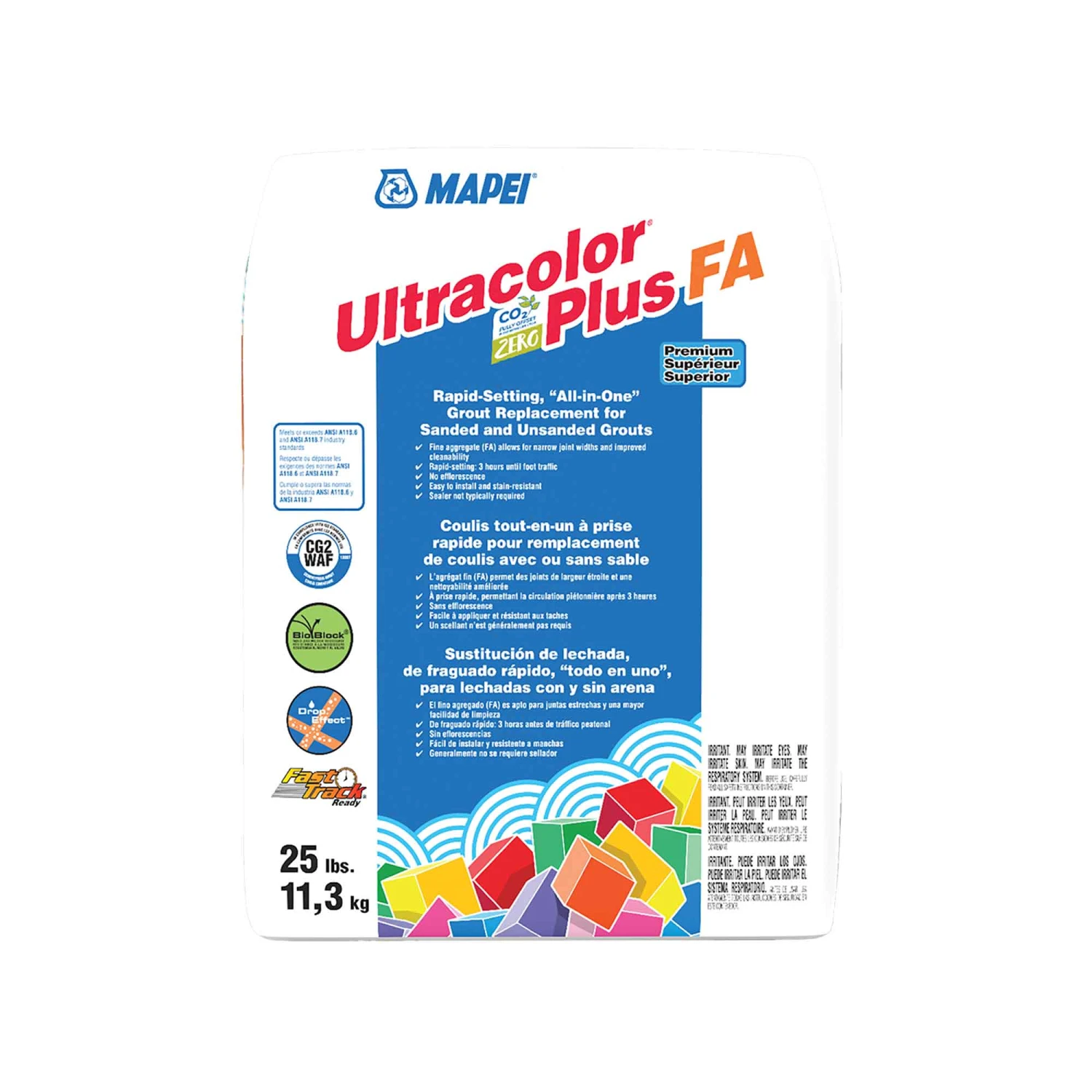 Coulis Tout-en-un à Prise Rapide Pour Remplacement De Coulis Avec Ou Sans Sable Ultracolor Plus FA De 25 lb, Bois De Grève #105 3 Coulis Tout-en-un à Prise Rapide Pour Remplacement De Coulis Avec Ou Sans Sable Ultracolor Plus FA De 25 lb, Bois De Grève #105