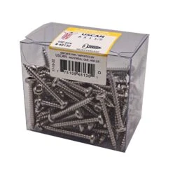 Vis En Acier Inoxydable à Tête Ronde Pour Métal, #8 X 1-1/2" (100 Unités)