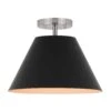 Canarm Semi-plafonnier Talia à 1 ampoule, Noir Et Nickel Brossé -GAGNON Quincaillerie 1621ce5c92a89e9a66f5de1ad731021de796b9f8 45480589 001