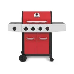 STERLING BBQ Rouge Au Propane Flame 440 à 4 Brûleurs + 1 Brûleur Latéral, 50 000 BTU