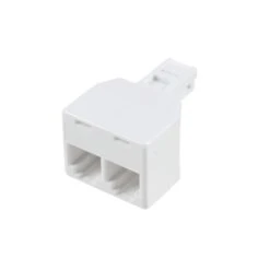 RCA Adaptateur De Fiche Double, Blanc