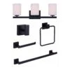 Canarm Ensemble De Luminaire Et D'accessoires De Salle De Bain JAE, Noir Mat -GAGNON Quincaillerie 193fc6d5aa543e1e938bffc99876490362ee0365 45472690 001