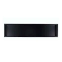 Niche De Douche Murale Layla En Acier Inoxydable Noir Mat, 12'' X 48''