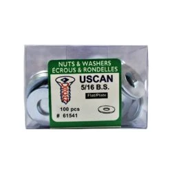 Rondelle Plate En Acier Plaqué De Zinc, 5/16" (100 Unités)