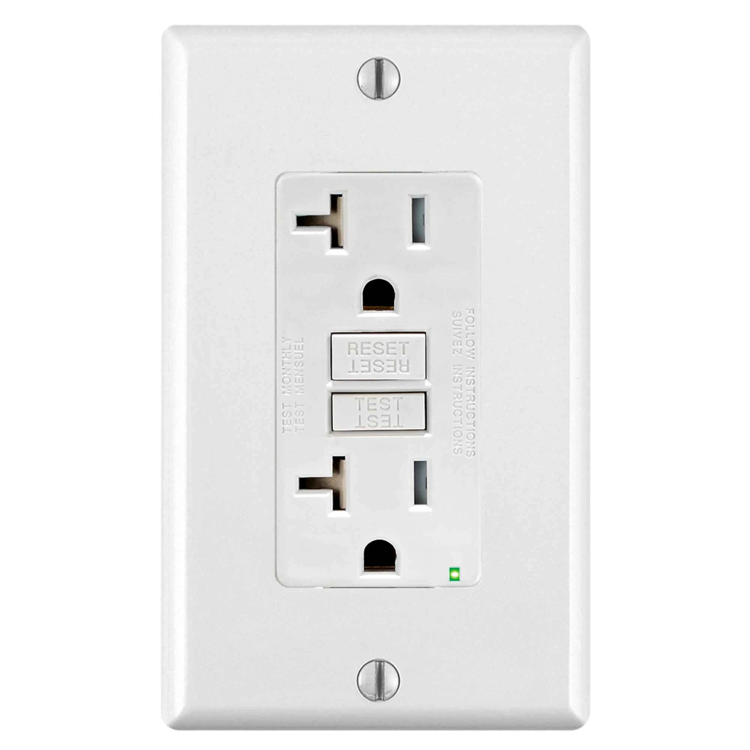 Prise Decora DDFT De 20 A / 125 V, Blanc 3 Prise Decora DDFT De 20 A / 125 V, Blanc