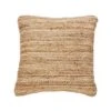 Coussin En Jute Naturelle, 18" X 18"