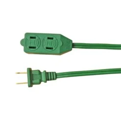 Woods Rallonge électrique à Cordon 16/2 PXWT De 3 m à 3 Prises, Vert