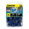 Vis à Béton à Tête Plate CobraTap De 1/4" X 2-3/4", 25 Unités -GAGNON Quincaillerie 214bb787ec79ab278ac36ebd1bf6e4c0b32ad52d 60854439 001