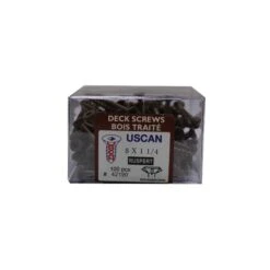 Vis à Bois Traité Brune, #8 x 1-1/4" (100 Unités)