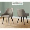 Ensemble De Chaises De Salle à Manger En Similicuir Et En Métal, 2 Unités (noir Et Taupe) -GAGNON Quincaillerie 25ce4122a8dad21905daa70b5945368322a115ef 96043568 001