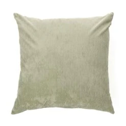 Coussin Corduroy En Velours Côtelé De 25" X 25", Sauge