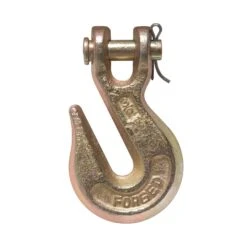 Crochet Grappin à Manille Avec Loquet De 1/4", Plaqué Zinc Doré, Grade 70