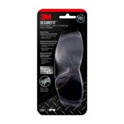 Lunettes De Protection 3M à Monture Noire, Accent Vert Et à Verres Antibués Gris