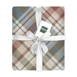 Jeté En Flanelle De 48" X 60", Imprimé De Carreaux Simples