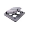 IPEX Couvercle De Réceptacle Pour Boîte à 2 Groupes Avec Prise Double En PVC VSDD20-2, Gris -GAGNON Quincaillerie 2caa25db79aff89e5d48afbb5656a49d987548b1 54783355 001