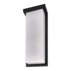 Luminaire Mural D'extérieur Noir Avec DEL De La Collection Viva, 6" X 14"