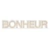 Décoration Autoportante ''BONHEUR'', 15-1/2" X 1" X 3"