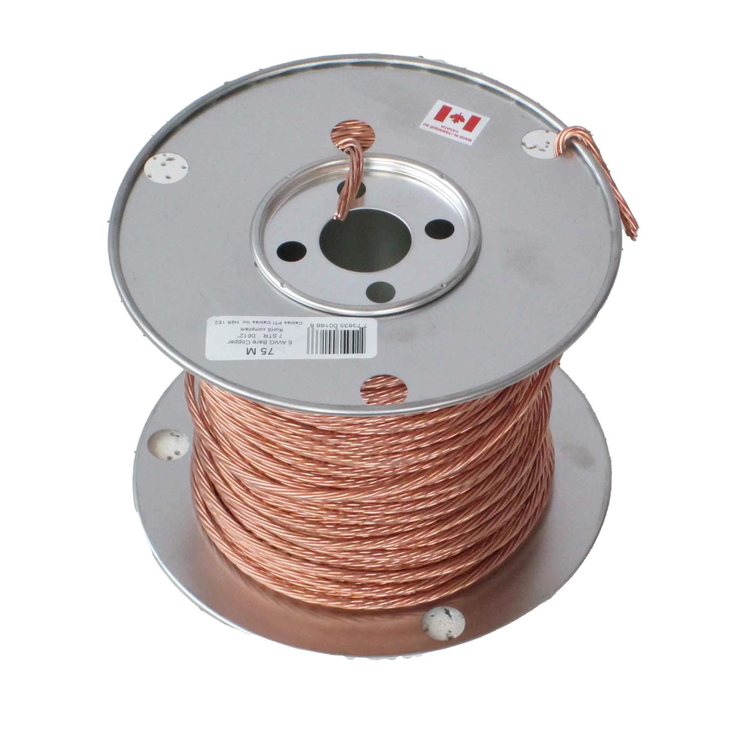 Fil Domestique De Construction En Cuivre 6/7, 75 M 3 Fil Domestique De Construction En Cuivre 6/7, 75 M