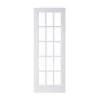 METRIE Porte Française De Style Shaker à 15 Verres Clairs Avec Apprêt Blanc, 30'' X 80'' -GAGNON Quincaillerie 351cc614ccb837ea89ecc9d7cc09c8fffe7f3dee 75012148 001