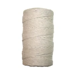 Ficelle De Boucher Torsadée En Coton, Moyenne Et Blanche - 420'