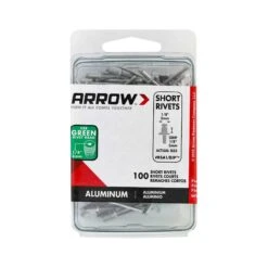 Arrow Rivet Court 1/8" En Aluminium, 100 Unités