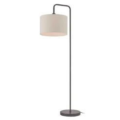 Globe Electric Lampe De Plancher Barden De 58" Avec Abat-jour Beige, Bronze