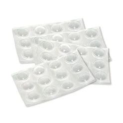 Coussinets Ronds En PVC PRO-TEC De 3/8'', Paquet De 48 Unités