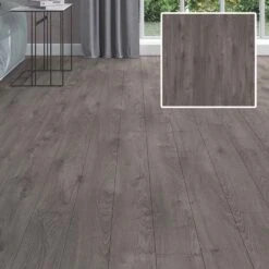 Plancher Laminé Colorado AC4 Gris Foncé, 12 Mm (14,59 Pi2)