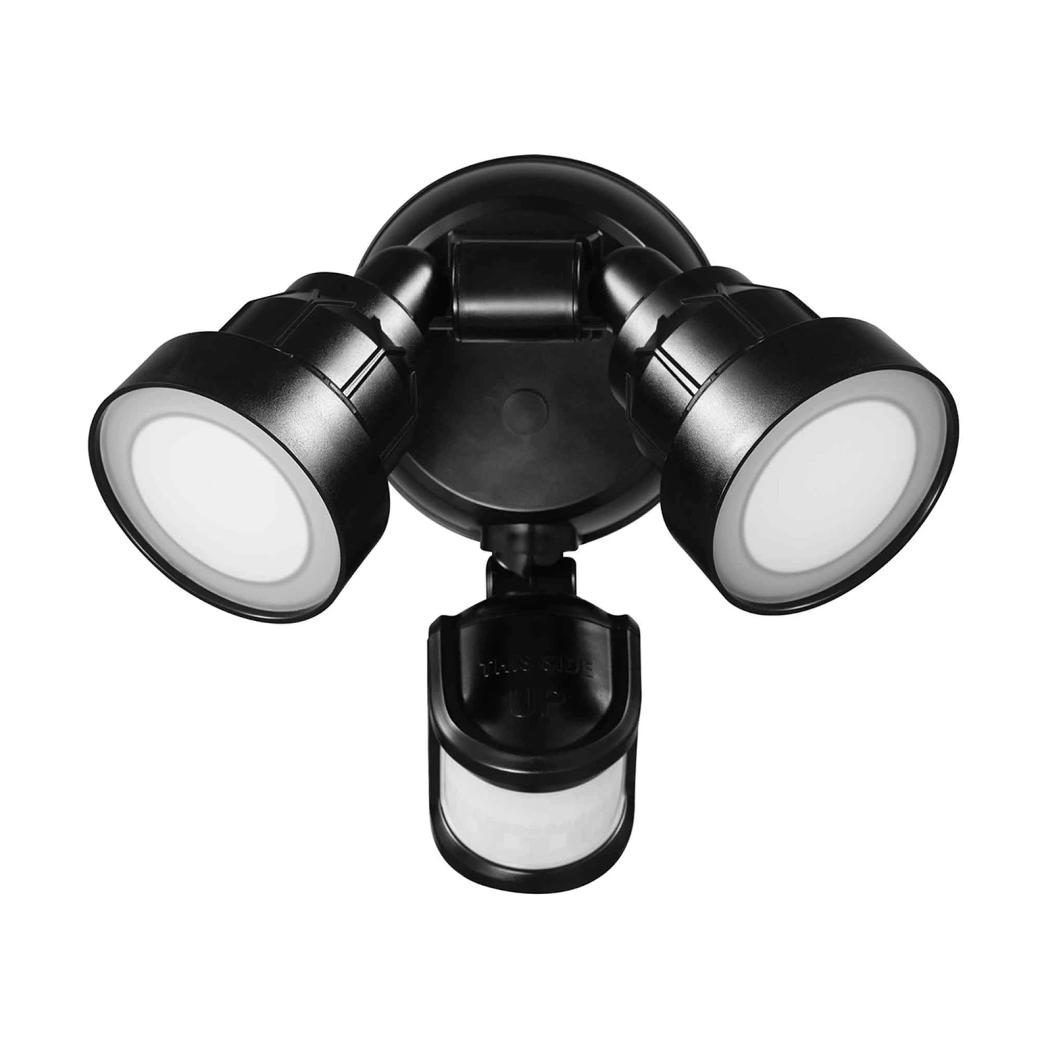Globe Luminaire De Sécurité Câble DEL à 2 lumières Avec Détecteur De Mouvement 180° Avec Luminosité Réglable, Noir 3 Globe Luminaire De Sécurité Câble DEL à 2 lumières Avec Détecteur De Mouvement 180° Avec Luminosité Réglable, Noir