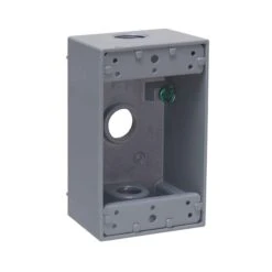 Boîte De Sortie étanche à (1) Dispositif à L’épreuve Des Intempéries, 2" De Profondeur (gris)