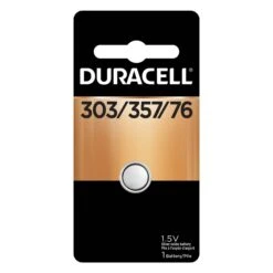 Duracell Pile Bouton Pour Montre à L'oxyde D'argent 303/357, 1,5 V