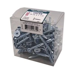 Vis Autoperceuse à Tête Mince Plaquée Zinc "Tek" Pour Le Métal, #10-24 X 1-1/2" (100 Unités)