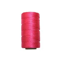 Ficelle De Maçon En Nylon Torsadé #18, Rose - 250'
