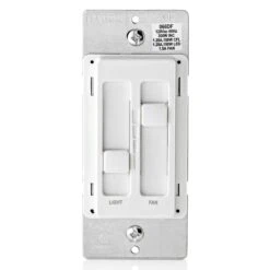 Gradateur Double à Glissière Pour Ventilateur, Blanc