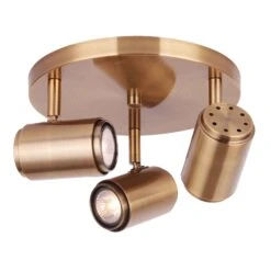 Canarm Plafonnier à 3 lumières Mayda Doré, 14,75" X 5,5" X 14,75"