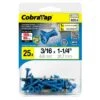 Vis à Béton à Tête Plate CobraTap De 3/16" X 1-1/4", 25 Unités